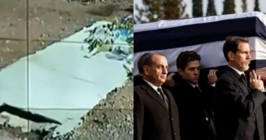 Σε άθλια κατάσταση το μνήμα του τέως βασιλιά Κωνσταντίνου: Λίγες μέρες μετά την κηδεία η βροχόπτωση έφερε μεγάλες ζημιές