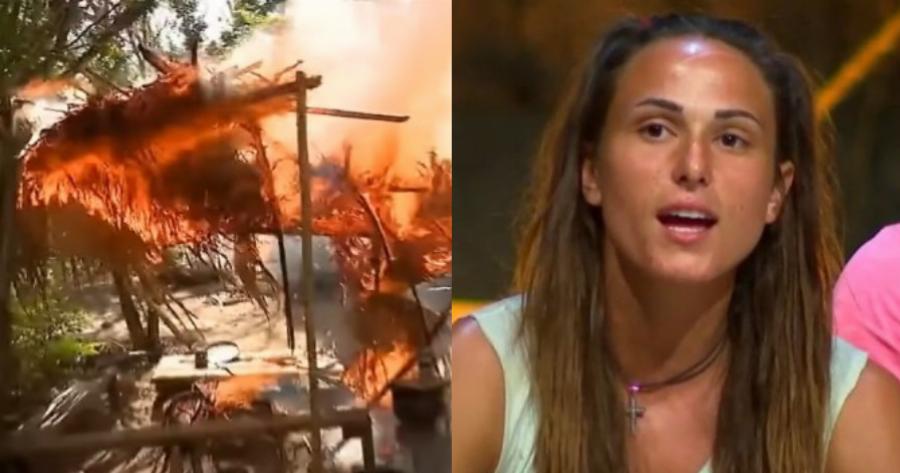 Φωτιά στην καλύβα των μαχητών, «φωτιά» και στους διάσημους: Η Ασημίνα πιάστηκε με κινητό στο Survivor All Star