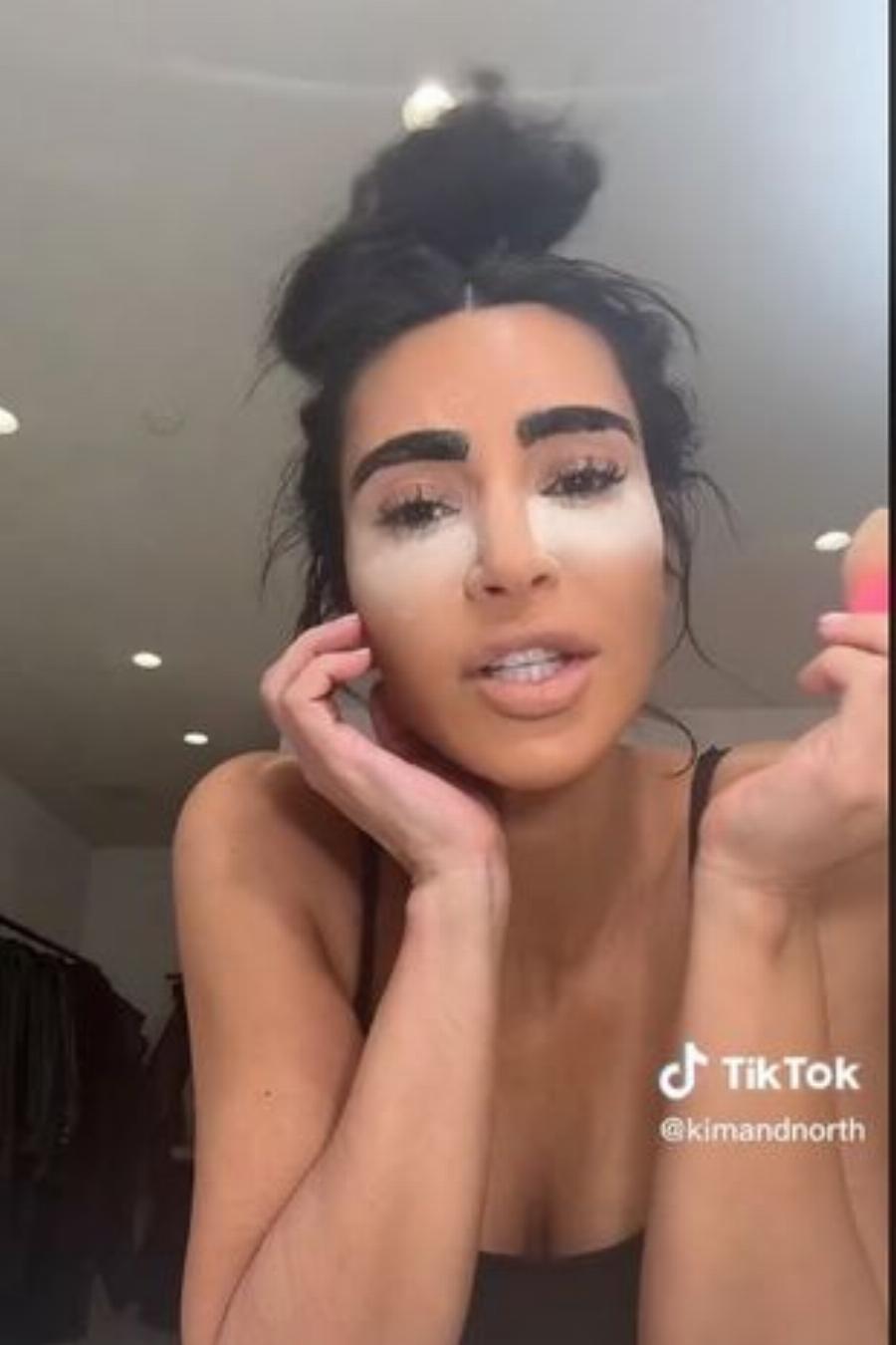 Kim Kardashian gives herself a ‘British chav makeover’ and leaves fans floored
