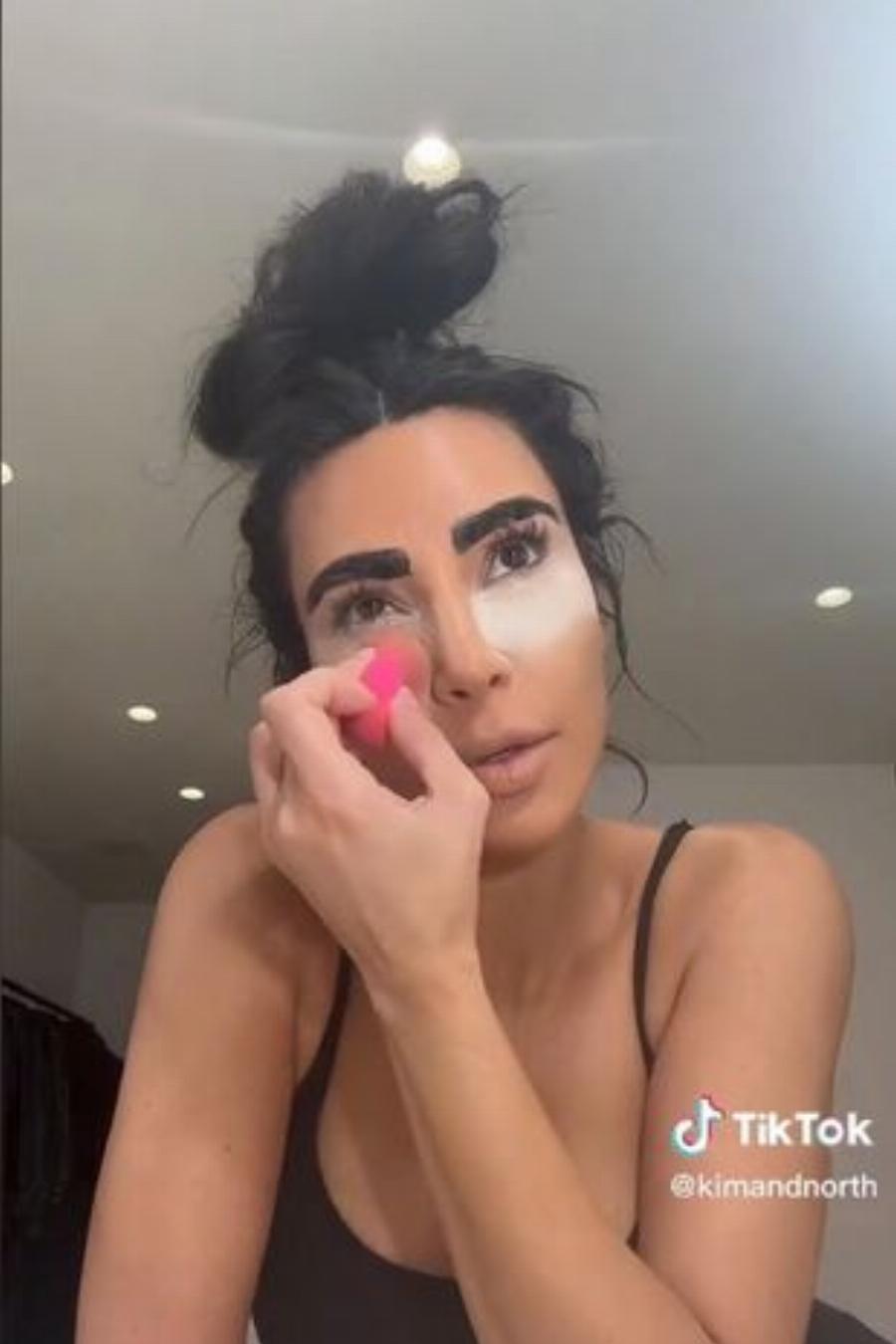 Kim Kardashian gives herself a ‘British chav makeover’ and leaves fans floored