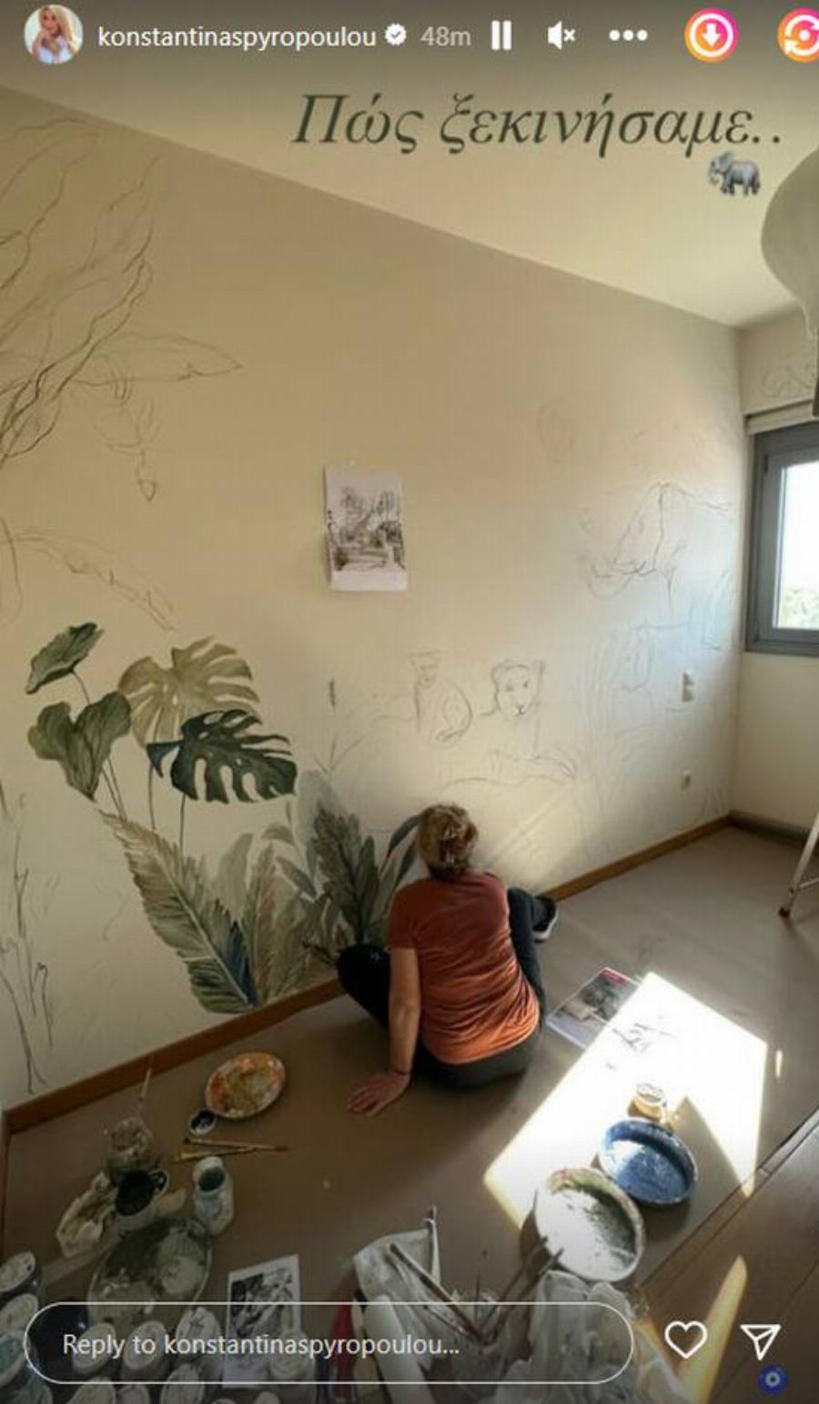 Ευτυχισμένη μαμά η Κωνσταντίνα Σπυροπούλου: Δείχνει για πρώτη φορά το παιδικό δωμάτιο του γιου της και μείναμε άφωνοι