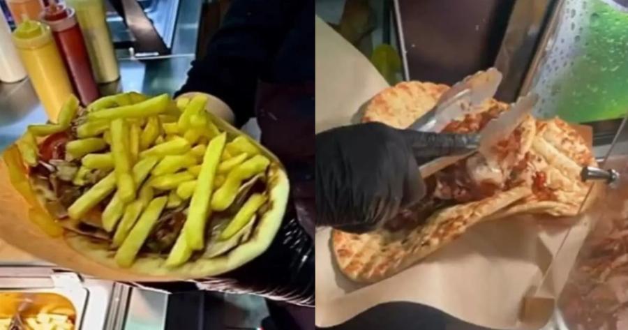 Τρίπιτο και σε άλλο επίπεδο: Ουρές στη Δράμα για να δοκιμάσουν το μεγαλύτερο πιτόγυρο της Ελλάδας