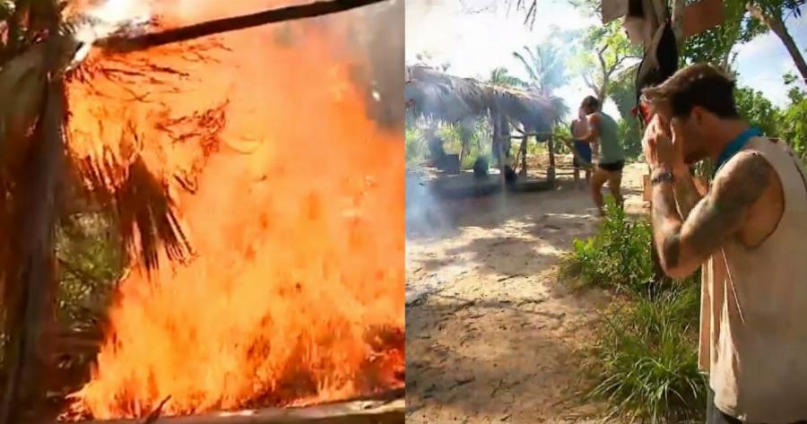 Μόνο στο Survivor All Star: Πάρτι στο Twitter για τον Ηλία Γκότση που πήγε να σβήσει τη φωτιά πετώντας ξύλα