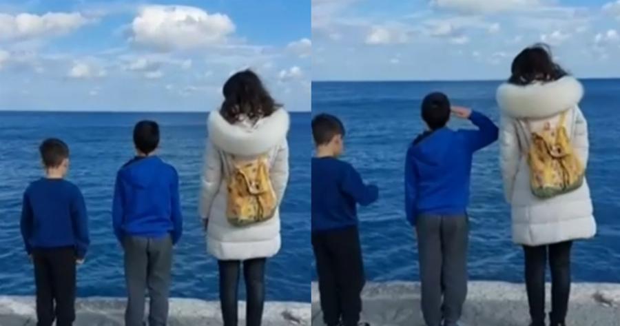 Τιμής ένεκεν: Παιδάκια τραγουδούν τον Εθνικό Ύμνο για τους νεκρούς των Ιμίων και τον νεκρό πιλότο του F-4