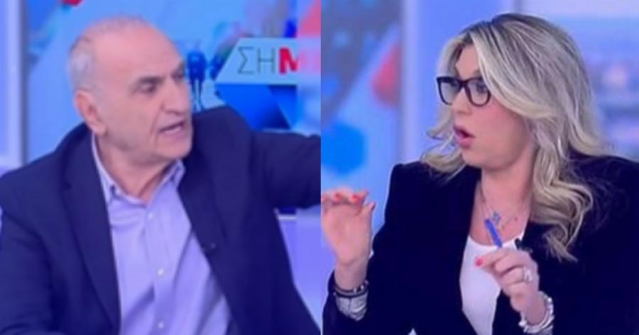 Πάγωσαν όλοι στο πλατό: Αδιανόητο επεισόδιο στον αέρα, ο Γιώργος Βαρεμένος αρπάχτηκε με γυναίκα βουλευτή