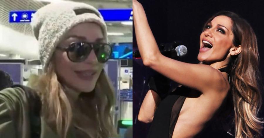 Χωρίς τον Βασίλη Μπισμπίκη: Οι κάμερες έπιασαν τη Δέσποινα Βανδή να ταξιδεύει μόνη για Λονδίνο