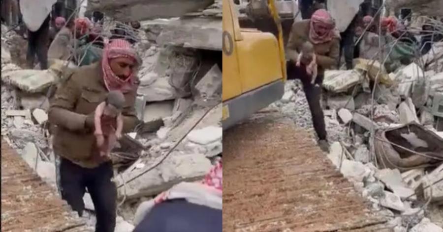 Μητέρα γέννησε μέσα στα συντρίμμια: Η συγκλονιστική στιγμή που σώζουν το μωρό και η ίδια πεθαίνει