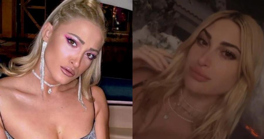 Μέσα στο τζακούζι απολαμβάνει τα χιόνια: Η Ιωάννα Τούνη κάνει σπα στον κήπο της που θυμίζει πανάκριβο σαλέ