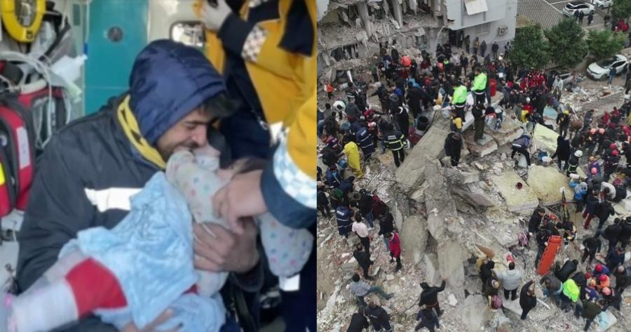 Όλοι συγκινήθηκαν: Μητέρα θήλαζε κάτω από τα ερείπια το μωρό της για να το κρατήσει ζωντανό και τελικά τα κατάφερε