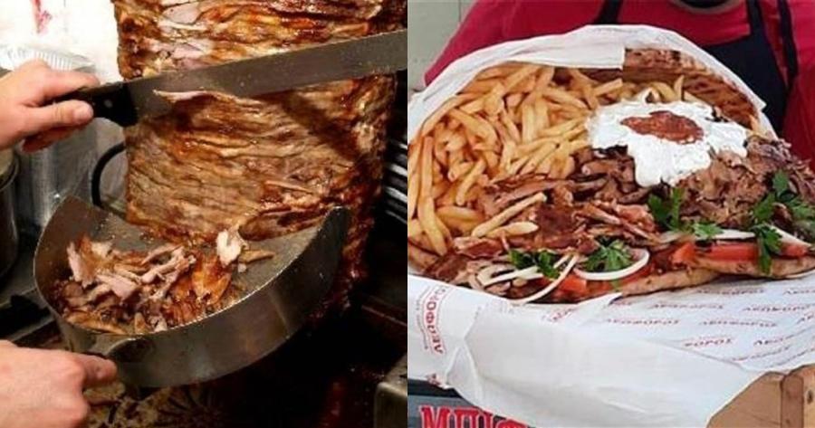 Ο έρωτας περνάει από το στομάχι: Έφτιαξαν πιτόγυρο-ανθοδέσμη για του Αγίου Βαλεντίνου στην Κρήτη