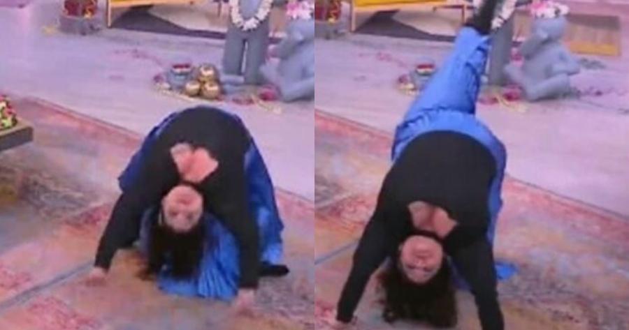 Έμειναν άφωνοι στο πλατό: H Δανάη Μπάρκα έκανε «γέφυρα» ζωντανά στον αέρα και την αποθέωσαν