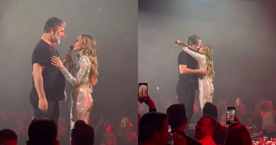 Δεν κρύβεται ο έρωτας: Η στιγμή που η Δέσποινα Βανδή και ο Βασίλης Μπισμπίκης φιλιούνται πάνω στην πίστα