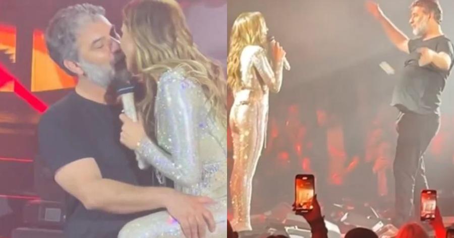 Λίγοι το παρατήρησαν: Η κίνηση του Μπισμπίκη στη Δέσποινα Βανδή δευτερόλεπτα πριν αρχίσουν να φιλιούνται δημόσια στο viral βίντεο της χρονιάς