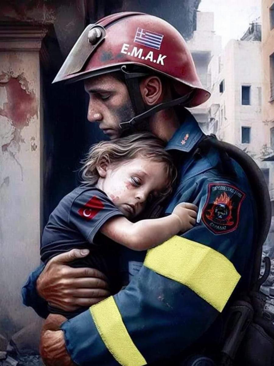 Η εικόνα που έχει συγκινήσει στη Τουρκία: «Θα πρέπει να ντρεπόμαστε για το “θα έρθουμε ένα βράδυ”»