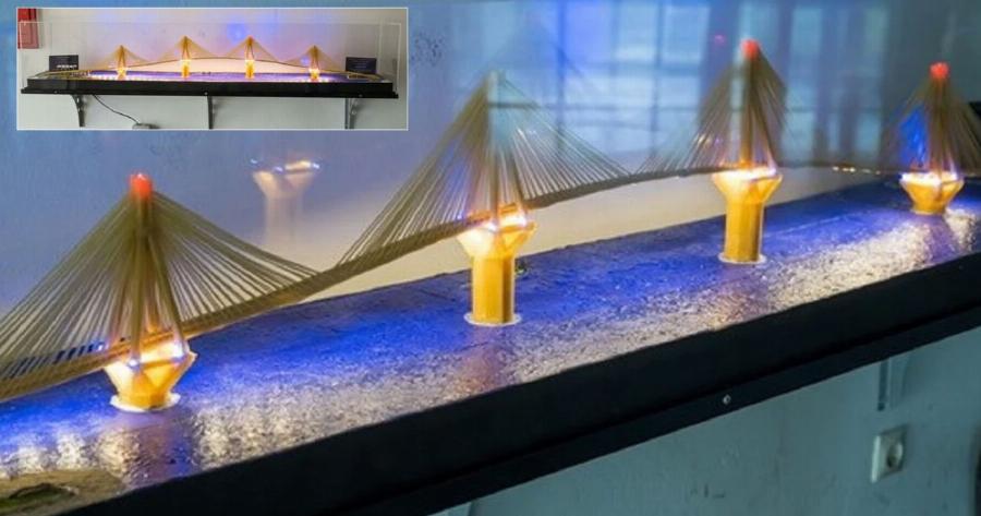 Ασύλληπτο έργο: Φοιτητές έφτιαξαν μικρογραφία της γέφυρας Ρίου-Αντιρρίου με 11 κιλά σπαγγέτι και ταλιατέλες