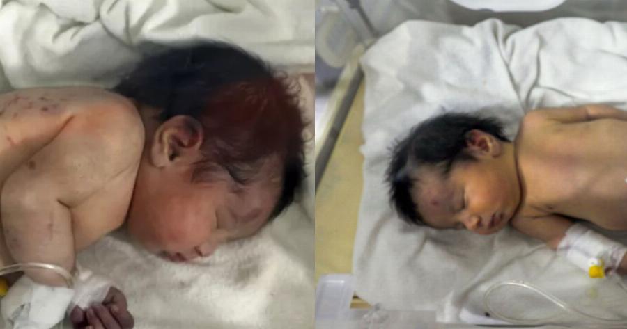 Σημάδι από το Θεό: Το μωρό που γεννήθηκε στα χαλάσματα έχει πλέον οικογένεια – Το συμβολικό όνομα που του έδωσαν