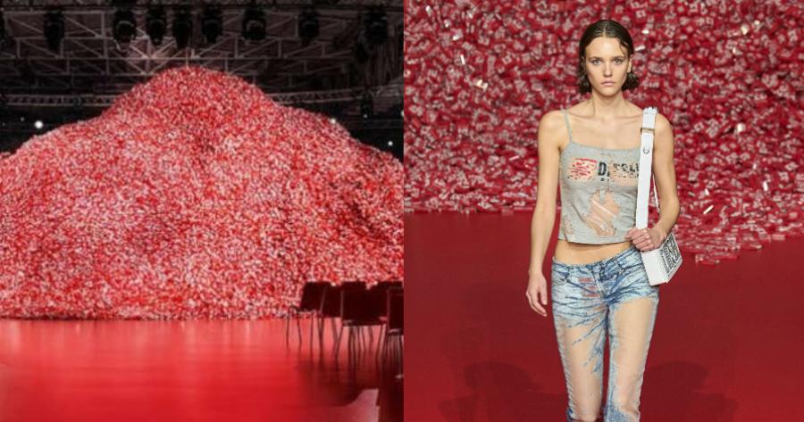 200.000 προφυλακτικά έκλεψαν την παράσταση: Η πρωτότυπη πασαρέλα της Diesel στο Μιλάνο