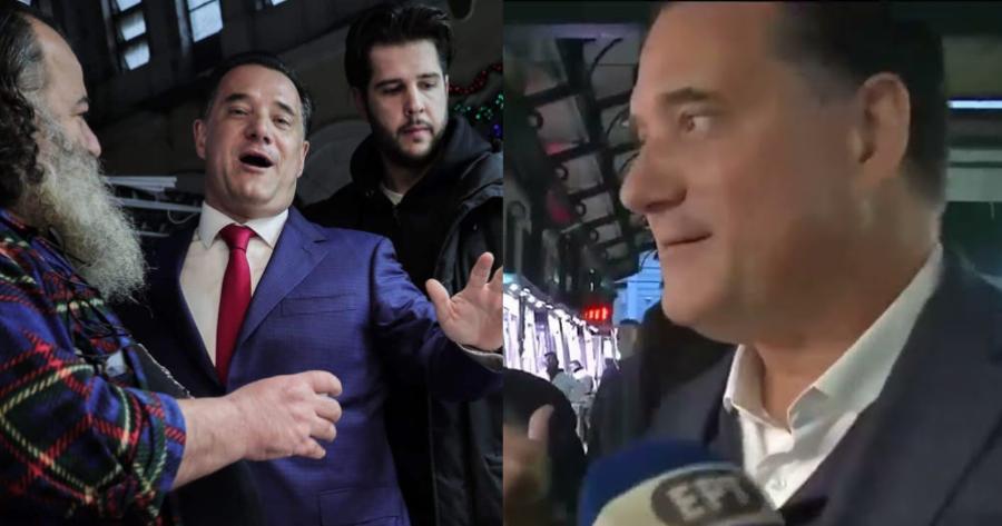 «Αφήστε με να περάσω ρε»: Έξαλλος πολίτης με τον Άδωνι Γεωργιάδη στην Βαρβάκειο, γιατί του έκλεισαν τον δρόμο