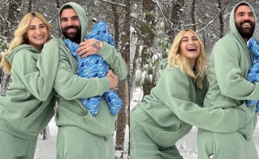 «Κουράσατε»: Το ξέσπασμα της Ιωάννας Τούνη για τα σχόλια στις φωτογραφίες με το νεογέννητο μωρό της στα χιόνια