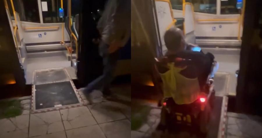Έκανε το αυτονόητο και όλοι τον αποθέωσαν: Υπόκλιση στον οδηγό λεωφορείου που άνοιξε την ράμπα για να μπει ΑμεΑ