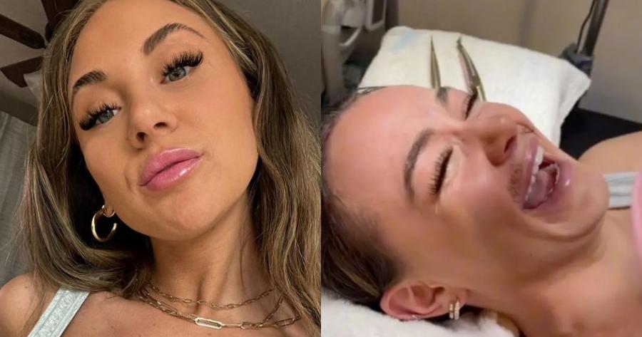 Σαρώνει στο TikTok: Viral το βίντεο με τη γυναίκα που πήγε σε αισθητικό να βάλει βλεφαρίδες, αποκοιμήθηκε και ξύπνησε με μουστάκι