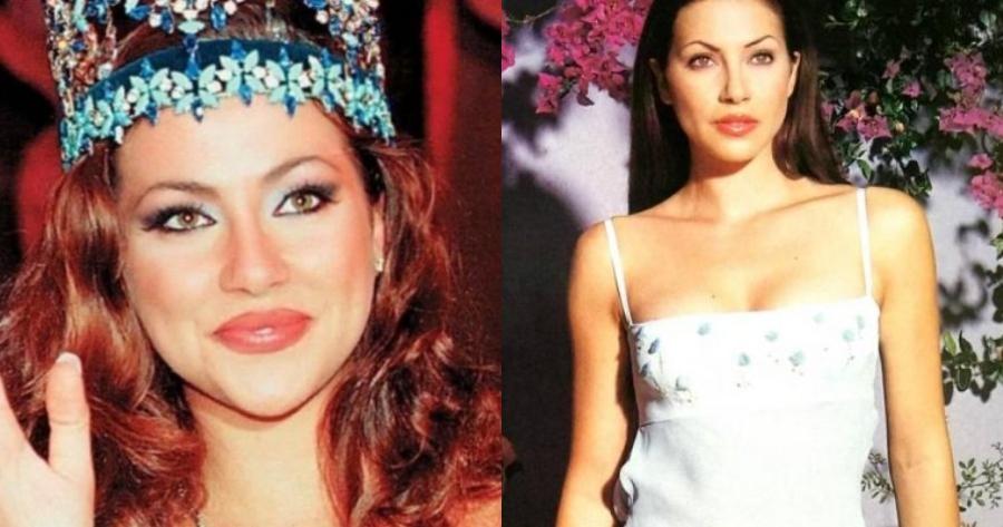 Σαν «φωτοτυπία» της: H Miss Κόσμος Ειρήνη Σκλήβα ποζάρει με την κόρη της 27 χρόνια μετά τον τίτλο