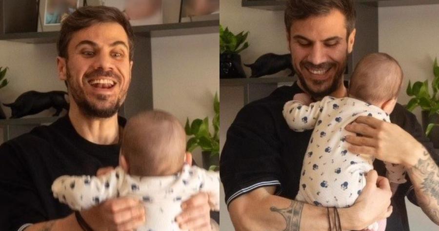 Ξετρελαμένος μπαμπάς ο Άκης Πετρετζίκης: Παίζει με την έξι μηνών κόρη του και «έλιωσε» όλο το διαδίκτυο