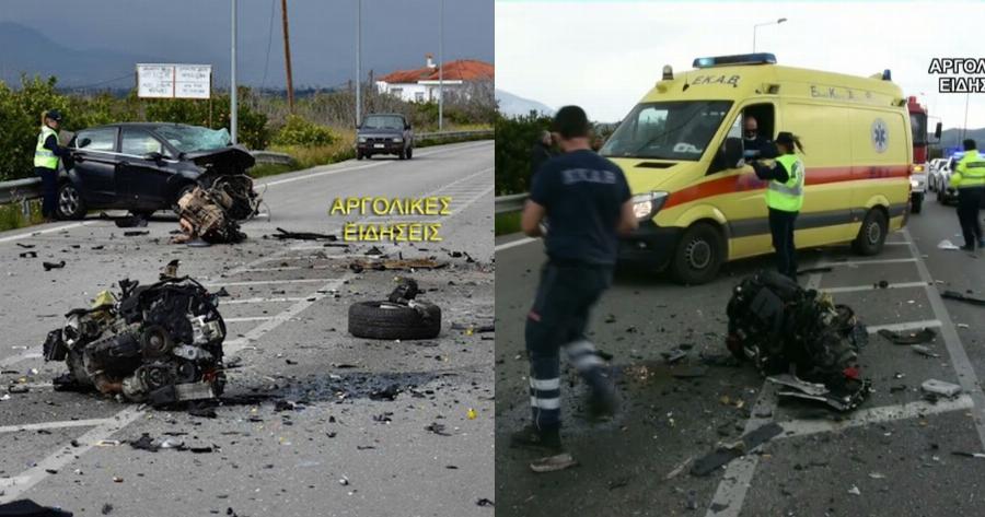 Τραγωδία με μετωπική σύγκρουση στην Αγρολίδα:  Νεκρή μία γυναίκα στο τροχαίο