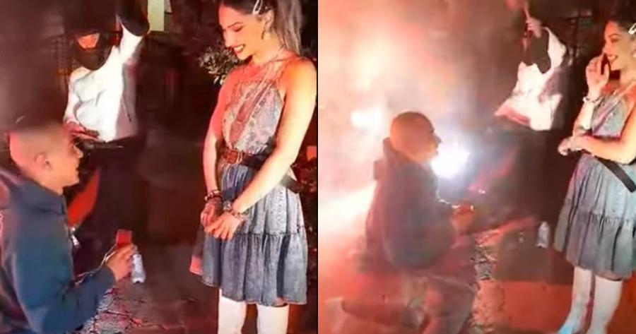 Με καπνογόνα και μαρσαρίσματα: Πρόταση γάμου βγαλμένη από ταινία στο Ηράκλειο – Άφωνη η μέλλουσα νύφη