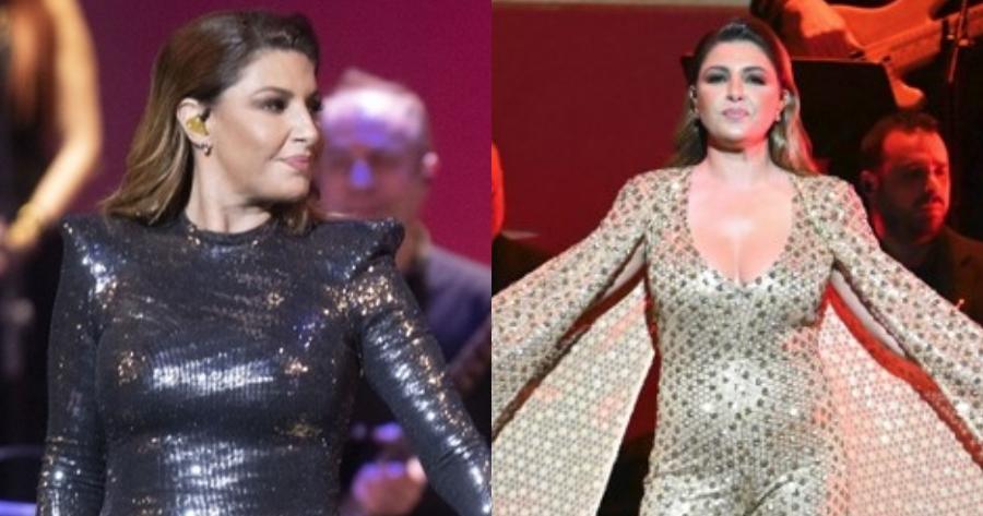 Όλοι μιλάνε για την Έλενα Παπαρίζου: Η λαμπερή εμφάνιση με την στενή κεντητή ολόσωμη φόρμα