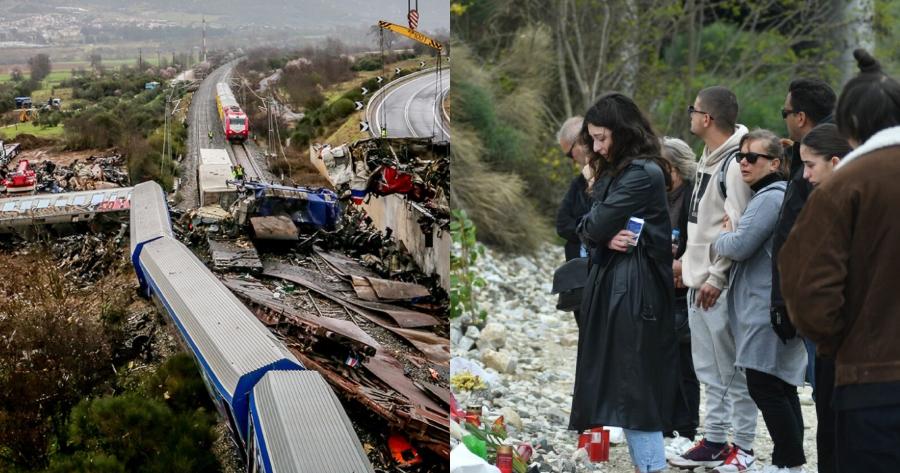 Ράγισαν καρδιές οι συγγενείς των θυμάτων: Λουλούδια, κεριά και κουλουράκια στο μνημόσυνο για τις 57 ψυχές που «έσβησαν» στα Τέμπη