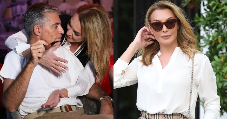 Όλοι την κοιτούσαν στο γήπεδο της ΑΕΚ: Με καφεδάκι η Τατιάνα Στεφανίδου μαζί με τον Ευαγγελάτο και τον γιο της