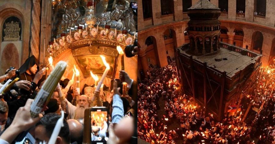 Από τον Πανάγιο Τάφο: Το Άγιο Φως φτάνει στην Αθήνα το απόγευμα από τα Ιεροσόλυμα