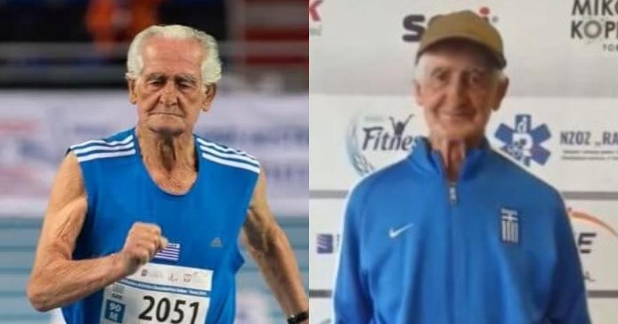 Έγραψε ιστορία στη Πολωνία: Σάρωσε ο 94χρονος Κώστας Χατζηεμμανουήλ με 4 μετάλλια στο Παγκόσμιο Κλειστού Στίβου