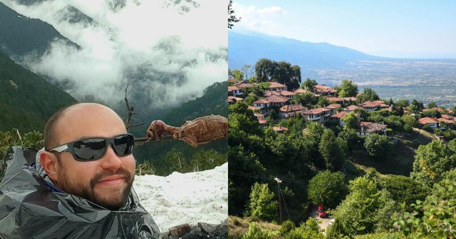 Πάσχα με χιόνια: Δύο φίλοι από την Πάτρα σούβλισαν αρνί στον χιονισμένο Όλυμπο