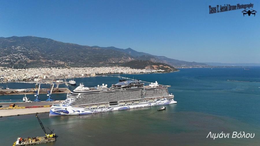 Βόλος: Το αποχαιρετιστήριο «δώρο» που «άφησε» πίσω του το κρουαζιερόπλοιο NORWEGIAN