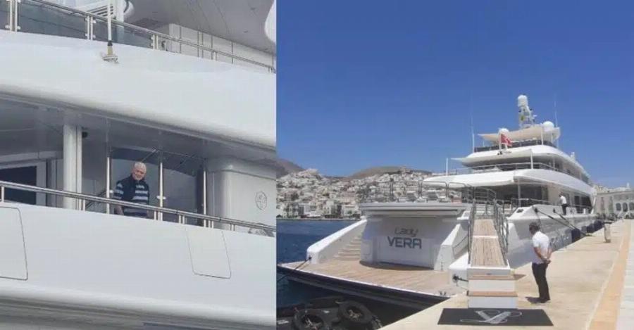 Όλη η Τήνος έτριβε τα μάτια της με το τεpάστιο γιοτ που έσκασε στο λιμάνι, μόλις είδαν ποιανού Έλληνα είναι