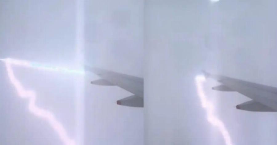 Πανικός τον αέρα – Κεραυνός χτύπησε αεροπλάνο