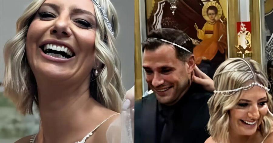 Παντρεύτηκε σήμερα η Ελένη Χαμπέρη σύντροφό της, Αλέξανδρο Αναστασίου – Το νυφικό που εντυπωσίασε