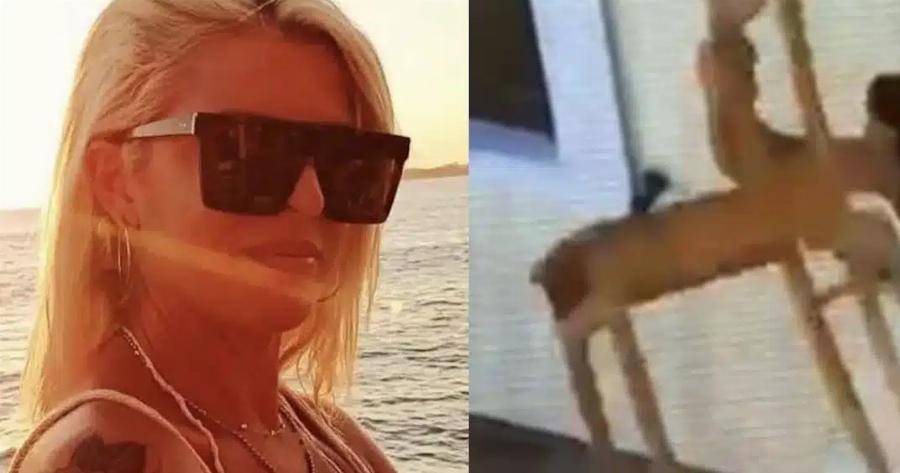 Βίντεο-ντοκουμέντο από τη Σύρο: Η 41χρονη εισβάλλει μεταμφιεσμένη στο σπίτι του ζευγαριού, την καταδιώκει ο άνδρας και της πετά καρέκλα