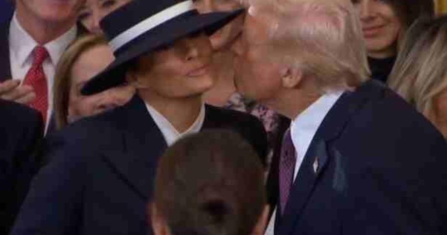 Ντόναλντ Τραμπ: Πήγε να φιλήσει τη Μελάνια αλλά τον «φρέναρε» το καπέλο της