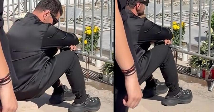 Με σκυμμένο κεφάλι ο Τσαλίκης στο τρισάγιο του Μαζωνάκη – Λύγισε μπροστά στο μνήμα του