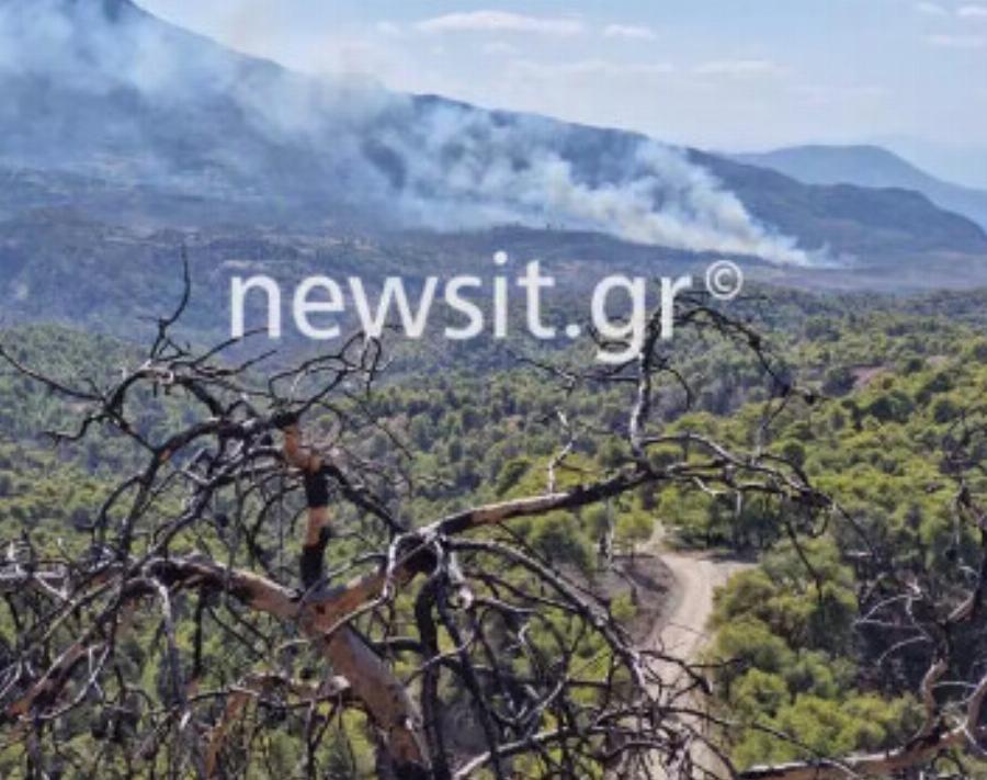 EKTAKTO – Εκκενώνεται Ροδόπολη, Αμυγδαλέζα Σταμάτας και Γραμματικό λόγω της μεγάλης φωτιάς στο Βαρνάβα