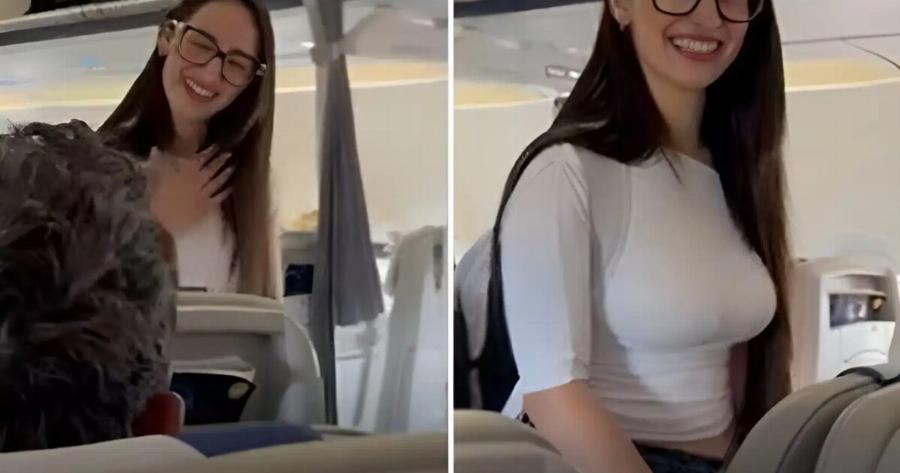 Κλαυδία: Χαμογελαστή και ευδιάθετη επιστρέφει στην Ελλάδα – Το βίντεο μέσα από το αεροπλάνο