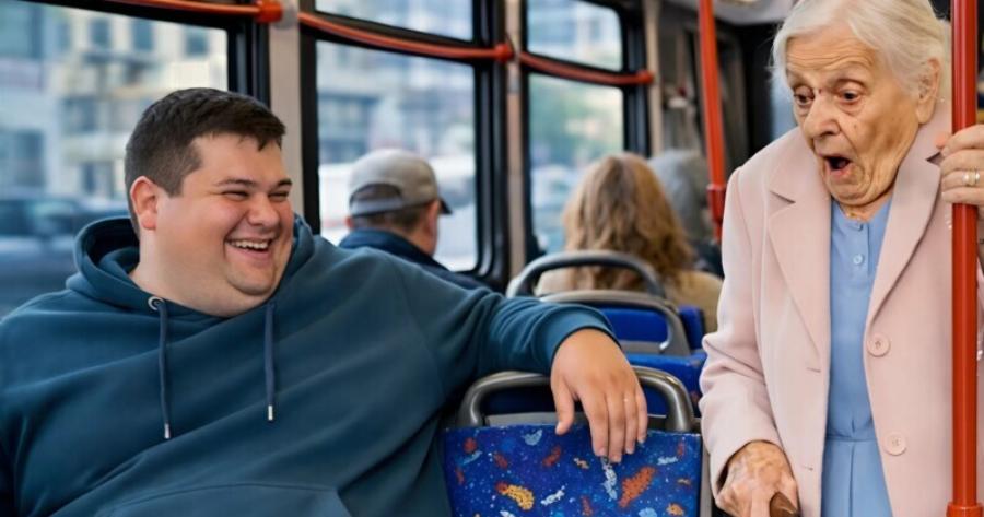 Στο λεωφορείο, ένας αγενής νεαρός όχι μόνο αρνήθηκε να παραχωρήσει τη θέση του σε μια ηλικιωμένη γυναίκα, αλλά έβαλε και προκλητικά το πόδι του στο κάθισμα — όμως μια τέτοια τιμωρία σίγουρα δεν την περίμενε