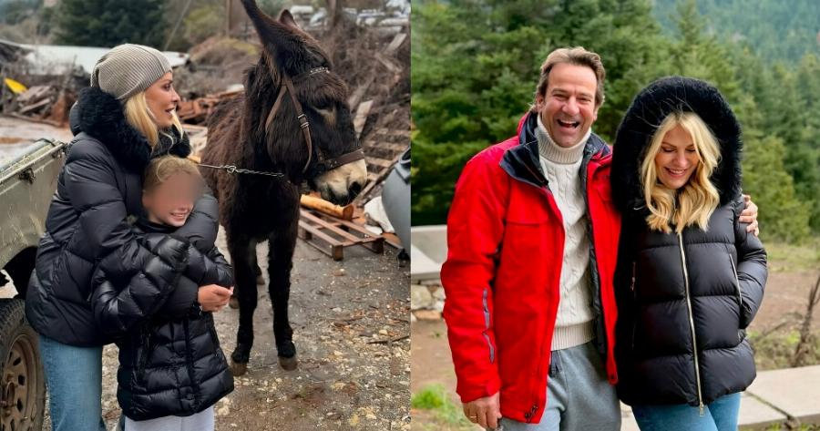 Ελένη Μενεγάκη: Φωτογραφίες από τη χριστουγεννιάτικη απόδρασή της – Η δημόσια έκκληση για την κόρη της