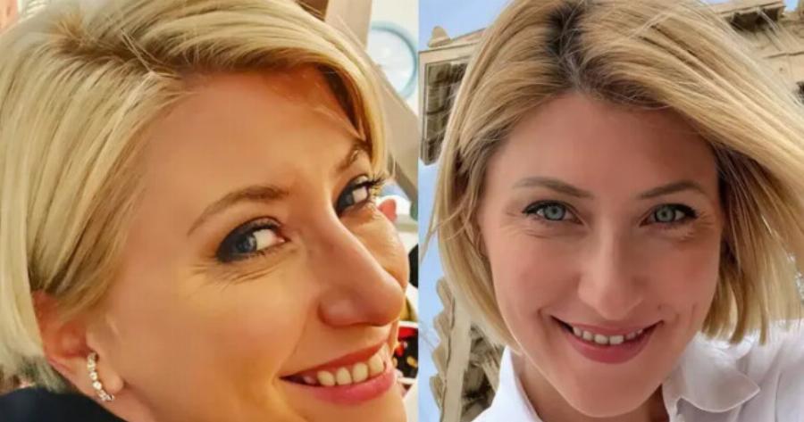 Φόρεσε γαλάζιο σαν «γαλαζοαίματη»: Θάμπωσε τους πάντες με την ομορφιά της η Σία Κοσιώνη στο Καλλιμάρμαρο με την μεγαλόπρεπη εμφάνιση της