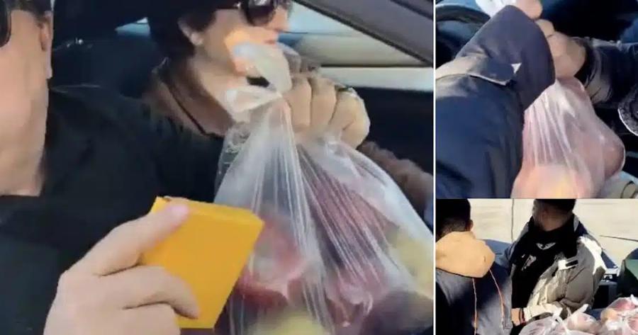 Αγρότες πρόσφεραν κρόκο και μήλα στους διερχόμενους οδηγούς στην Κοζάνη