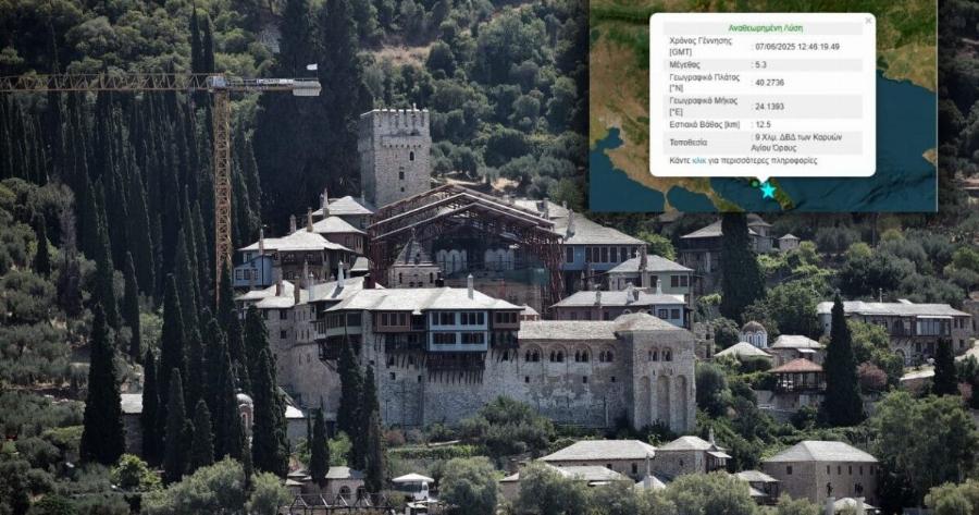 Σεισμοί: Όταν η γη σείστηκε ξανά στο Άγιον Όρος – Νέο βίντεο από την ισχυρή δόνηση