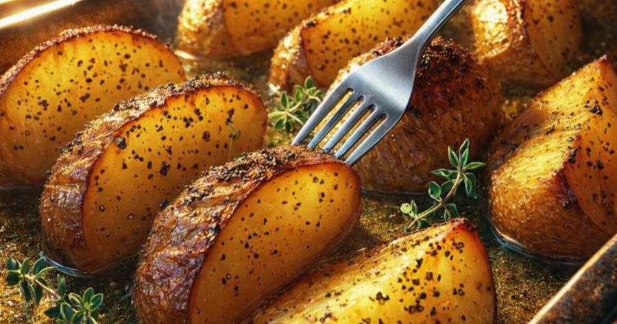 Το μυστικό για να βγουν λουκούμι οι πατάτες φούρνου και να λιώσουν στο στόμα